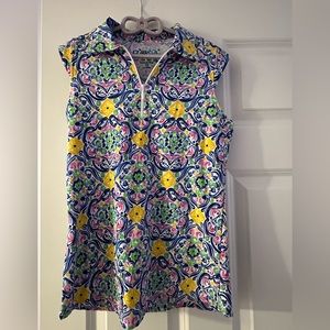 IBKUL sleeveless polo women size XS. NWOT.